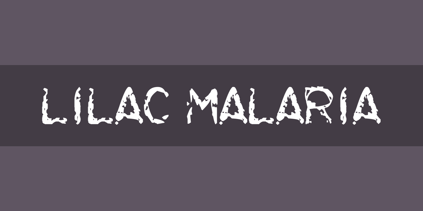 Lilac Malaria Regular Font preview
